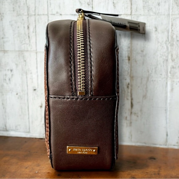 VERY RARE NWT Kate Spade 2012 Knock On Wood Appliqué Vintage Woody Wagon Clutch - Picture 9 of 16